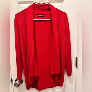 Zara Red Knit Cardigan
Size S 
Very nice, stylish and comfortable